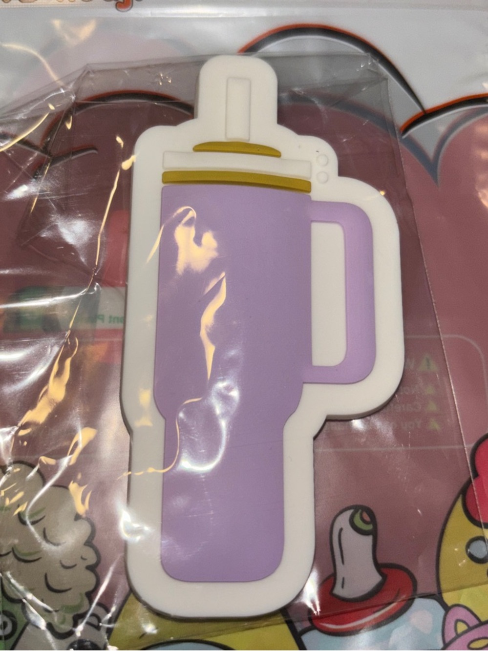 Purple Cup Bogg bag Charm jumbo